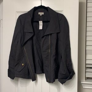 Charcoal grey jacket, loft brand NWT